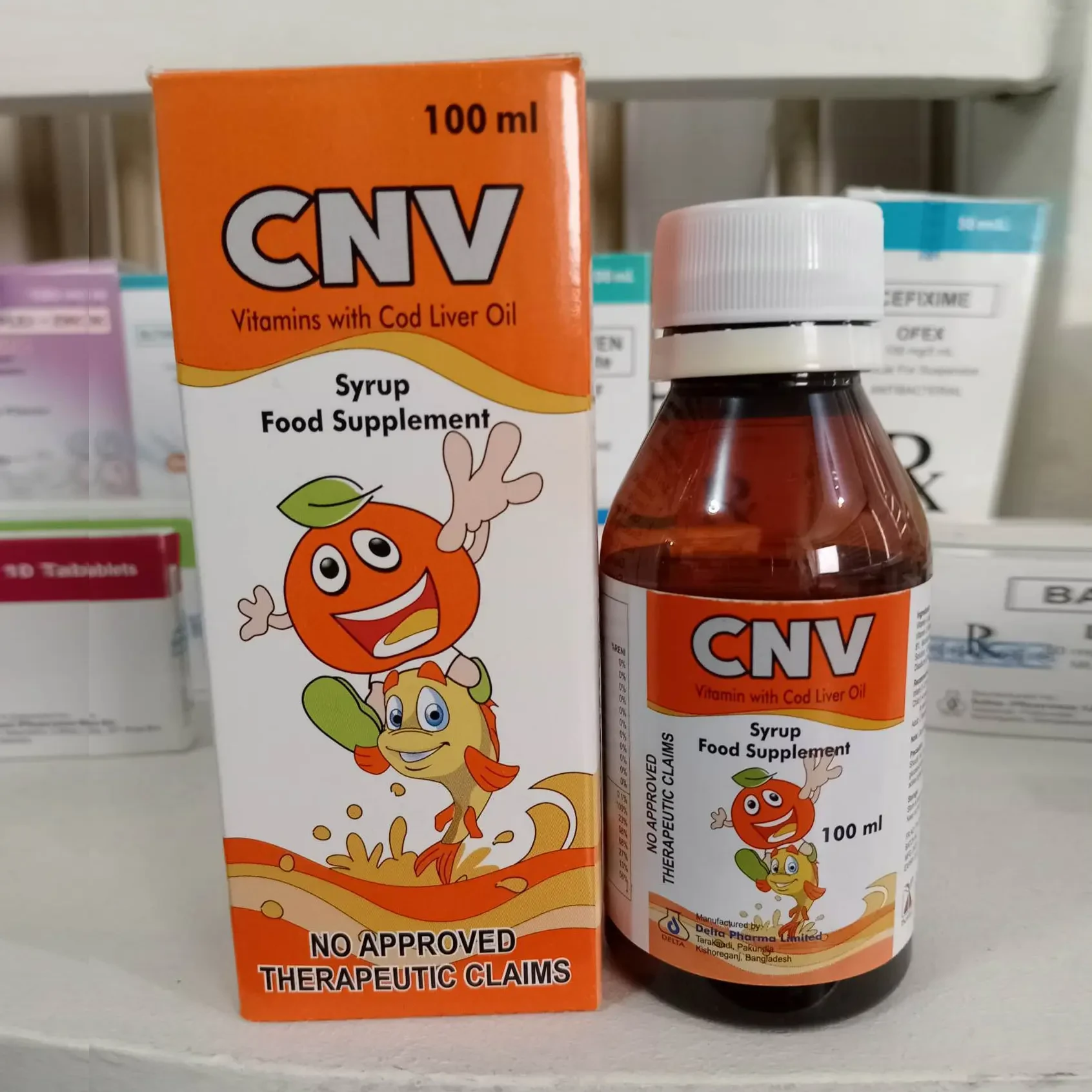 Pack Image: CNV  Syrup (100 ml bottle)