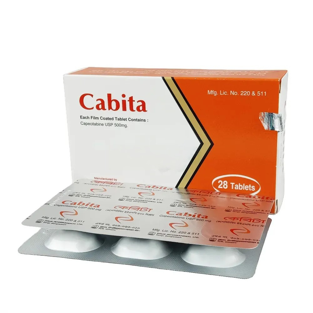 Pack Image: Cabita 500 mg Tablet (4 x 7)