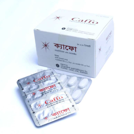 Pack Image: Caffo 500 mg Tablet (10 x 10)