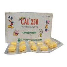 Pack Image: Cal 250 mg Chewable Tablet (3 x 10)