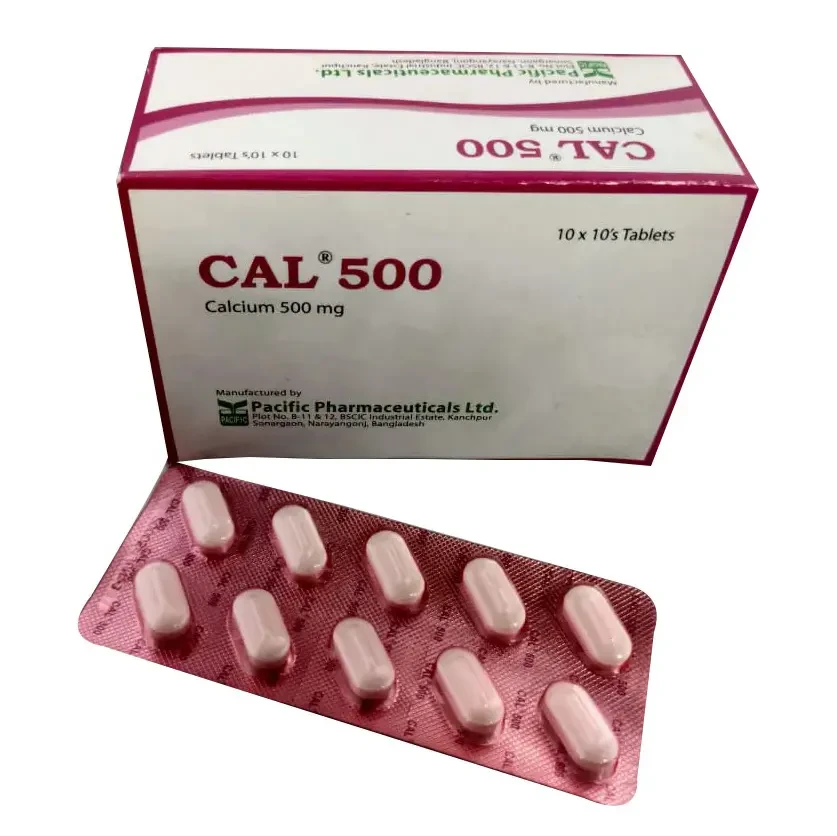 Pack Image: Cal 500 mg Tablet (3 x 10)