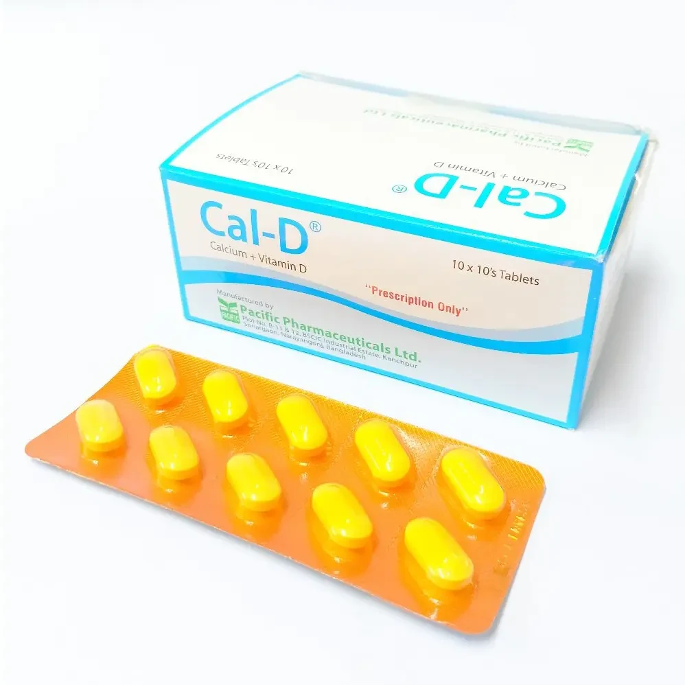 Pack Image: Cal D 500 mg Tablet (10 x 10)