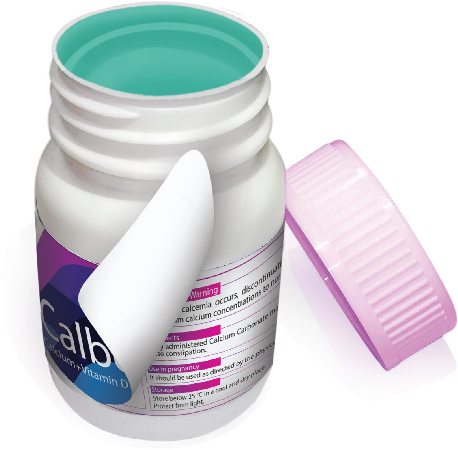 Pack Image: Calbo-D 500 mg Tablet (1 x 30)