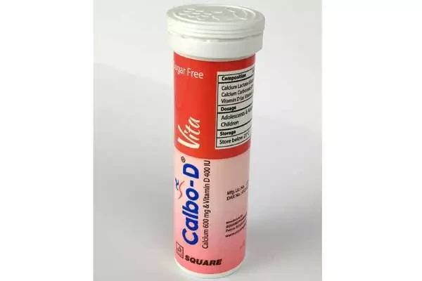 Pack Image: Calbo-D Vita 1358.196 mg Tablet (1 x 10)