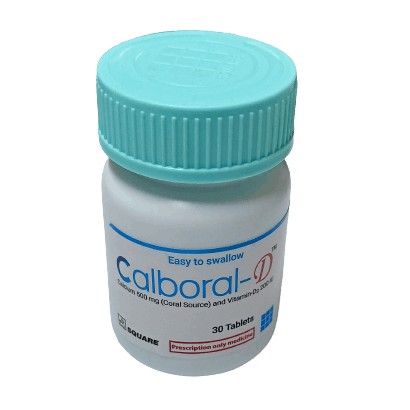 Pack Image: Calboral-D 500 mg Tablet (1 x 30)