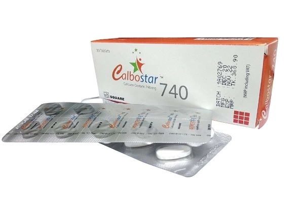 Pack Image: Calbostar 740 mg Tablet (3 x 10)