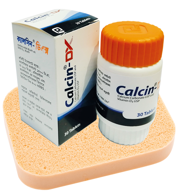 Pack Image: Calcin-DX 600 mg Tablet (1 x 30)