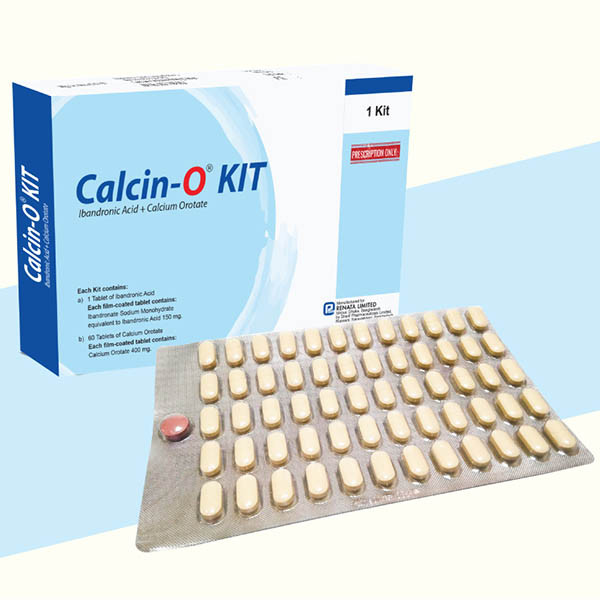 Pack Image: Calcin-O Kit 150 mg Tablet ((1 & 60) tablet kit)