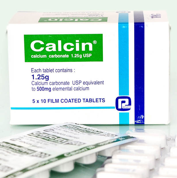 Pack Image: Calcin 500 mg Tablet (5 x 10)