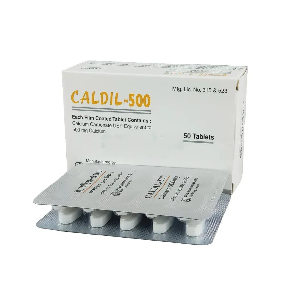 Pack Image: Caldil 500 mg Tablet (5 x 10)