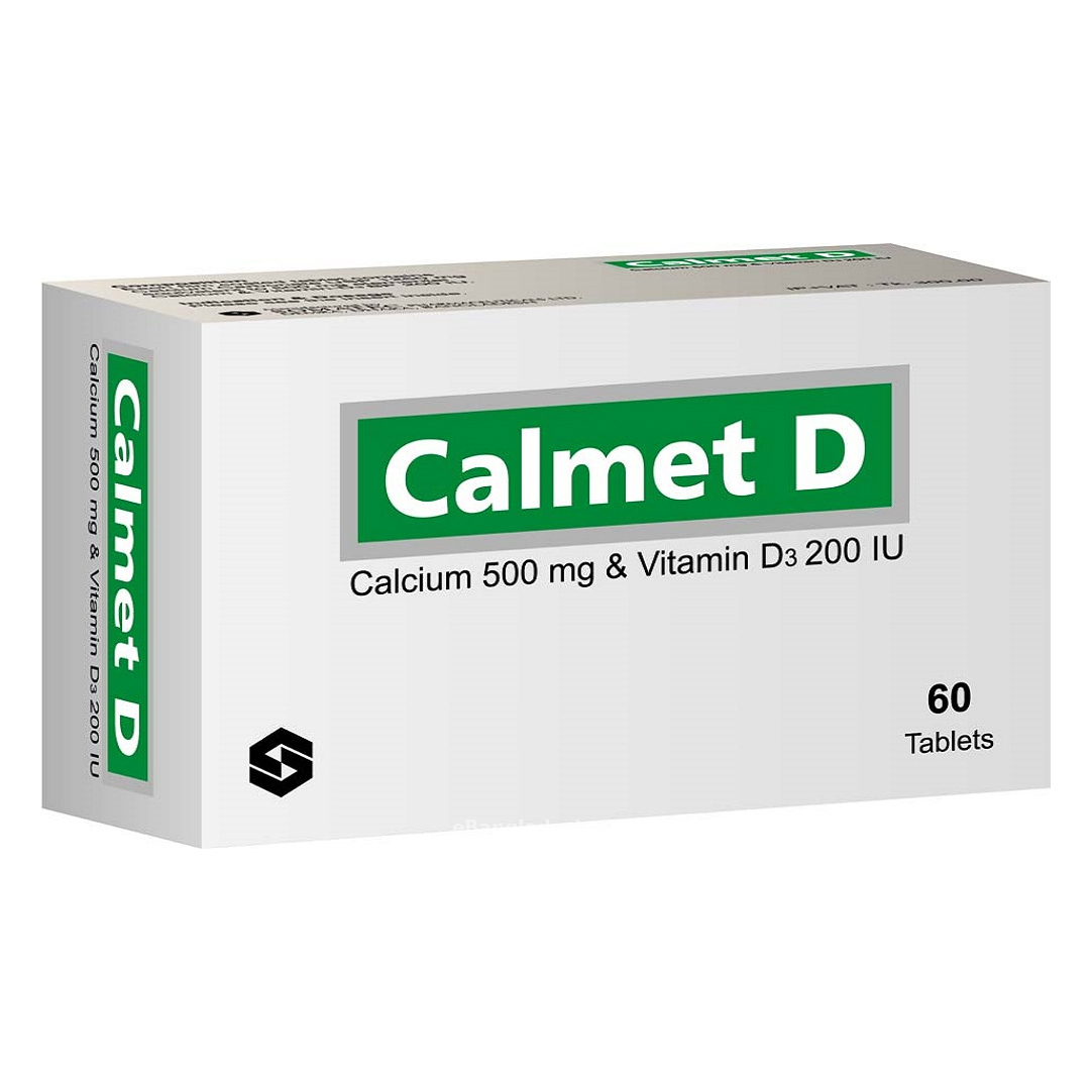 Pack Image: Calmet-D 500 mg Tablet (6 x 10)