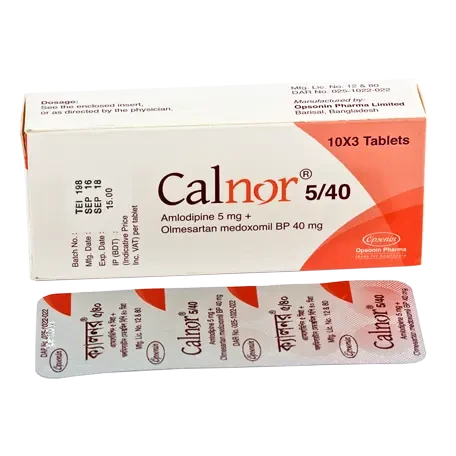 Pack Image: Calnor 5 mg Tablet (3 x 14)