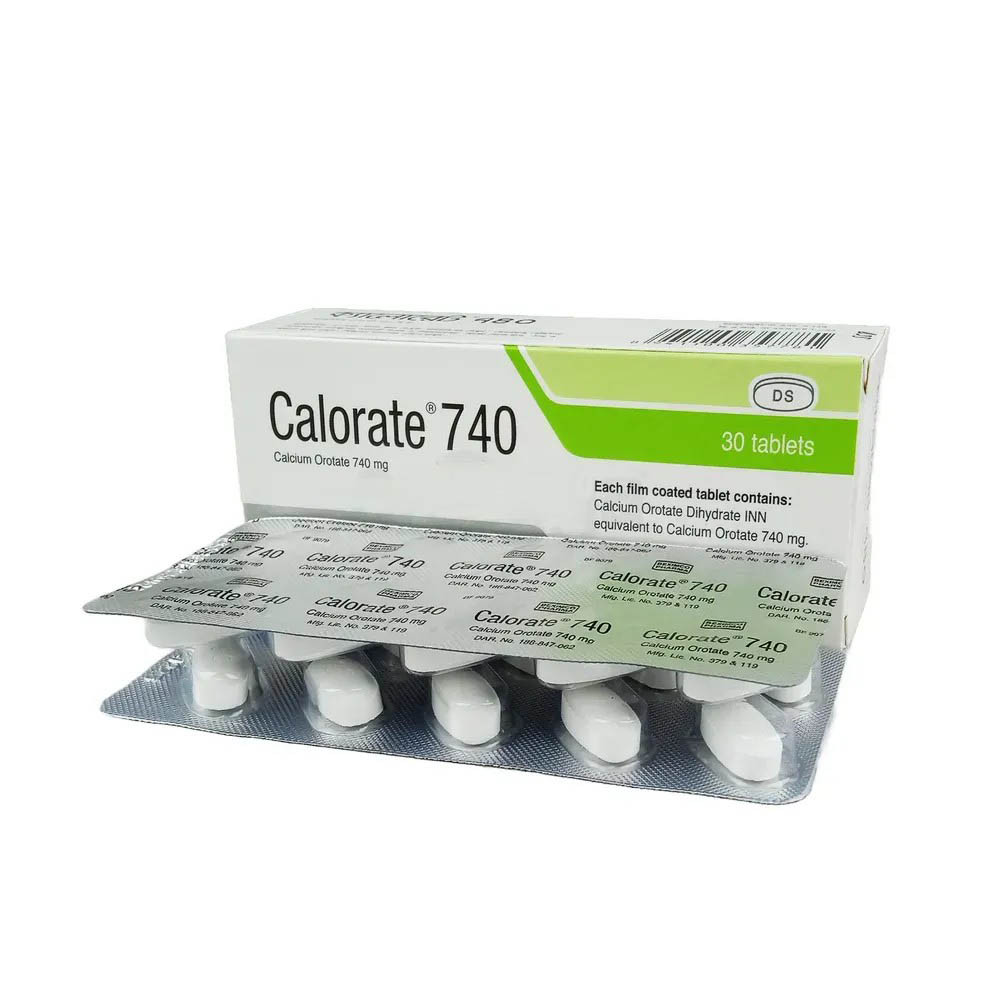 Pack Image: Calorate 740 mg Tablet (3 x 10)