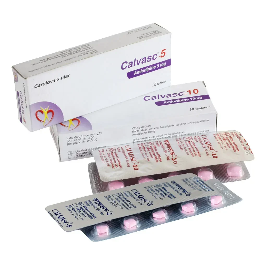 Pack Image: Calvasc 5 mg Tablet (3 x 10)