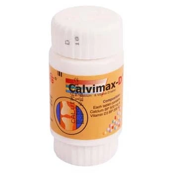 Pack Image: Calvimax D 500 mg Tablet (1 x 30)