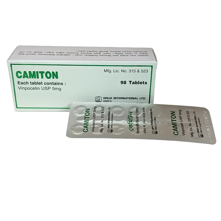 Pack Image: Camiton 5 mg Tablet (7 x 14)