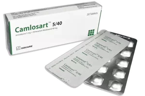 Pack Image: Camlosart 5 mg Tablet (2 x 10)
