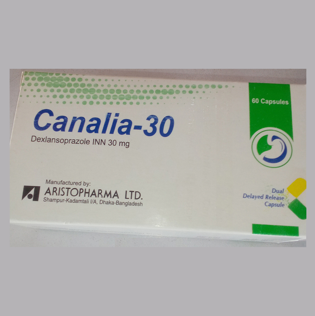 Pack Image: Canalia 30 mg Capsule (6 x 10)