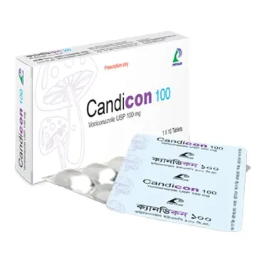 Pack Image: Candicon 100 mg Tablet (1 x 10)