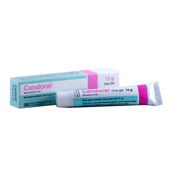 Pack Image: Candoral 2% w Oral Gel (15 gm tube)