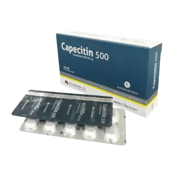 Pack Image: Capecitin 500 mg Tablet (3 x 10)