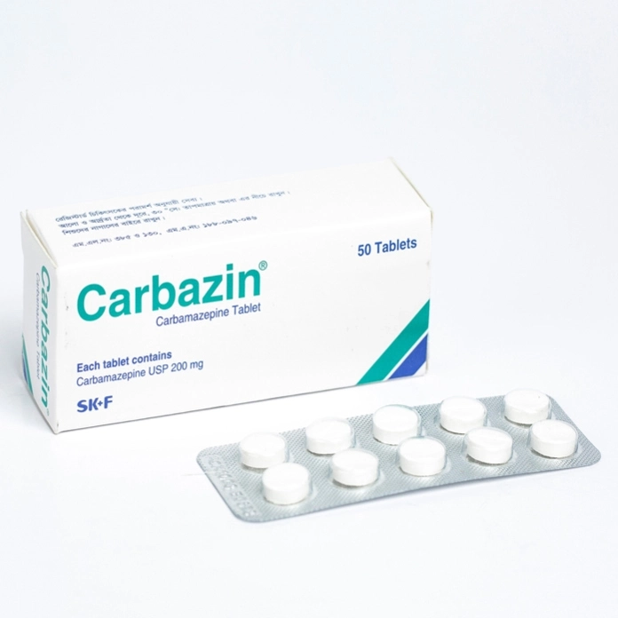 Pack Image: Carbazin 200 mg Tablet (5 x 10)