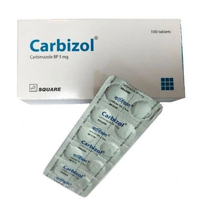 Pack Image: Carbizol 5 mg Tablet (10 x 10)
