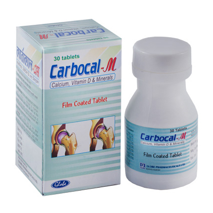 Pack Image: Carbocal-M  Tablet (1 x 30)