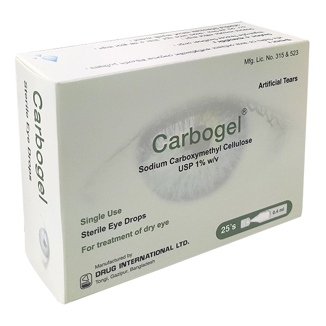 Pack Image: Carbogel 1% Eye Drop (0.4 ml pack)