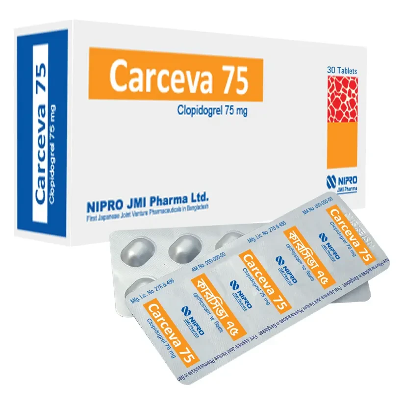 Pack Image: Carceva 75 mg Tablet (3 x 10)