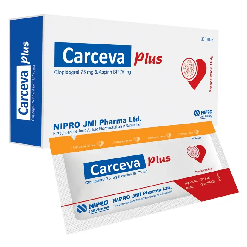 Pack Image: Carceva Plus 75 mg Tablet (3 x 10)