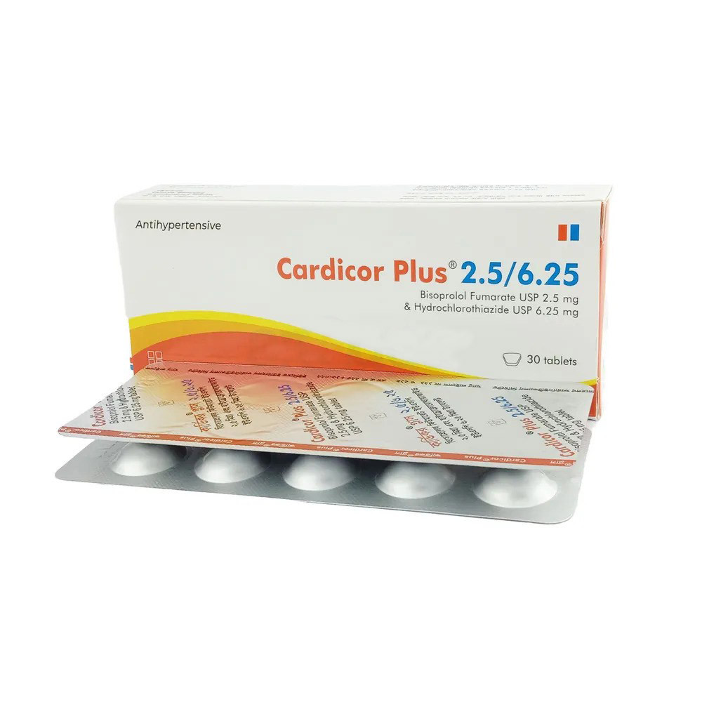 Pack Image: Cardicor Plus 2.5 mg Tablet (3 x 10)