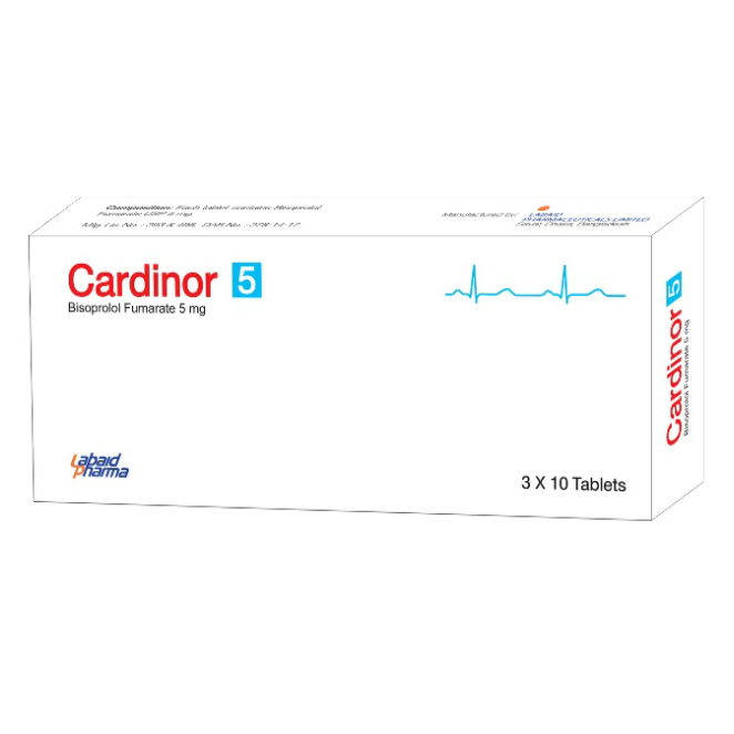 Pack Image: Cardinor 5 mg Tablet (3 x 10)