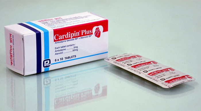 Pack Image: Cardipin Plus 5 mg Tablet (6 x 10)
