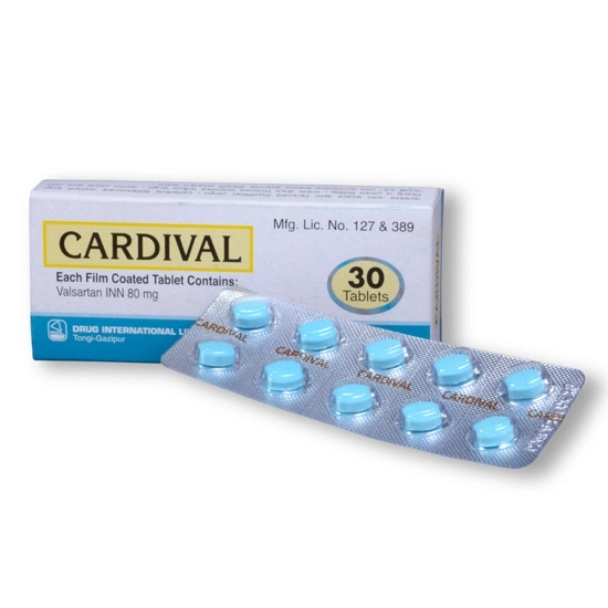 Pack Image: Cardival 80 mg Tablet (2 x 14)