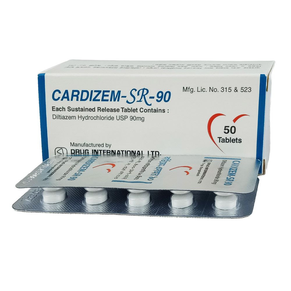 Pack Image: Cardizem SR 90 mg Tablet (5 x 10)