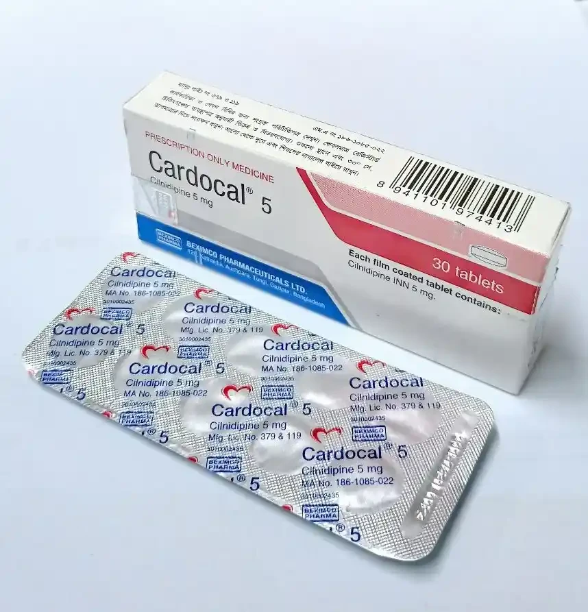 Pack Image: Cardocal 5 mg Tablet (3 x 10)