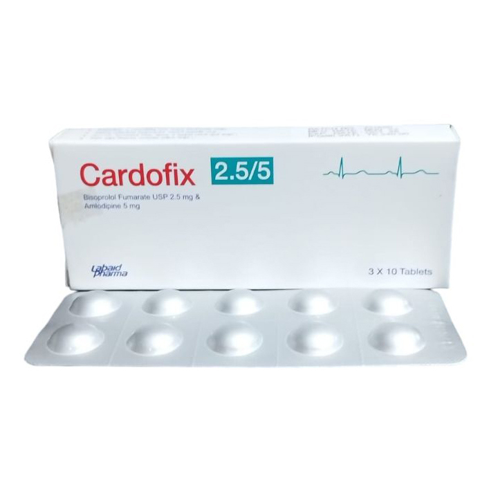 Pack Image: Cardofix 2.5 mg Tablet (3 x 10)