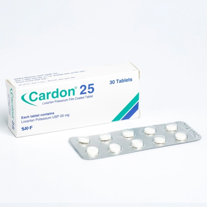 Pack Image: Cardon 25 mg Tablet (3 x 10)