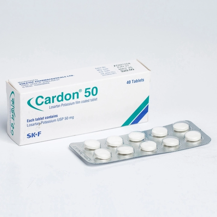 Pack Image: Cardon 50 mg Tablet (4 x 10)