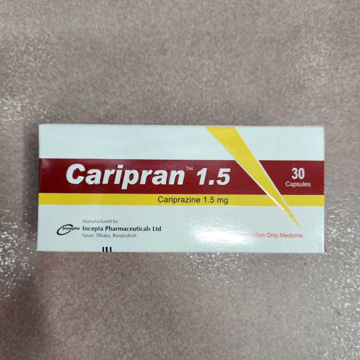 Pack Image: Caripran 1.5 mg Capsule (5 x 6)