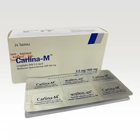 Pack Image: Carlina-M 2.5 mg Tablet (4 x 6)
