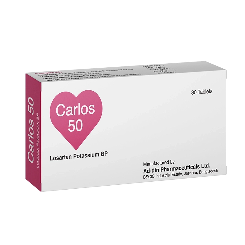 Pack Image: Carlos 50 mg Tablet (3 x 10)