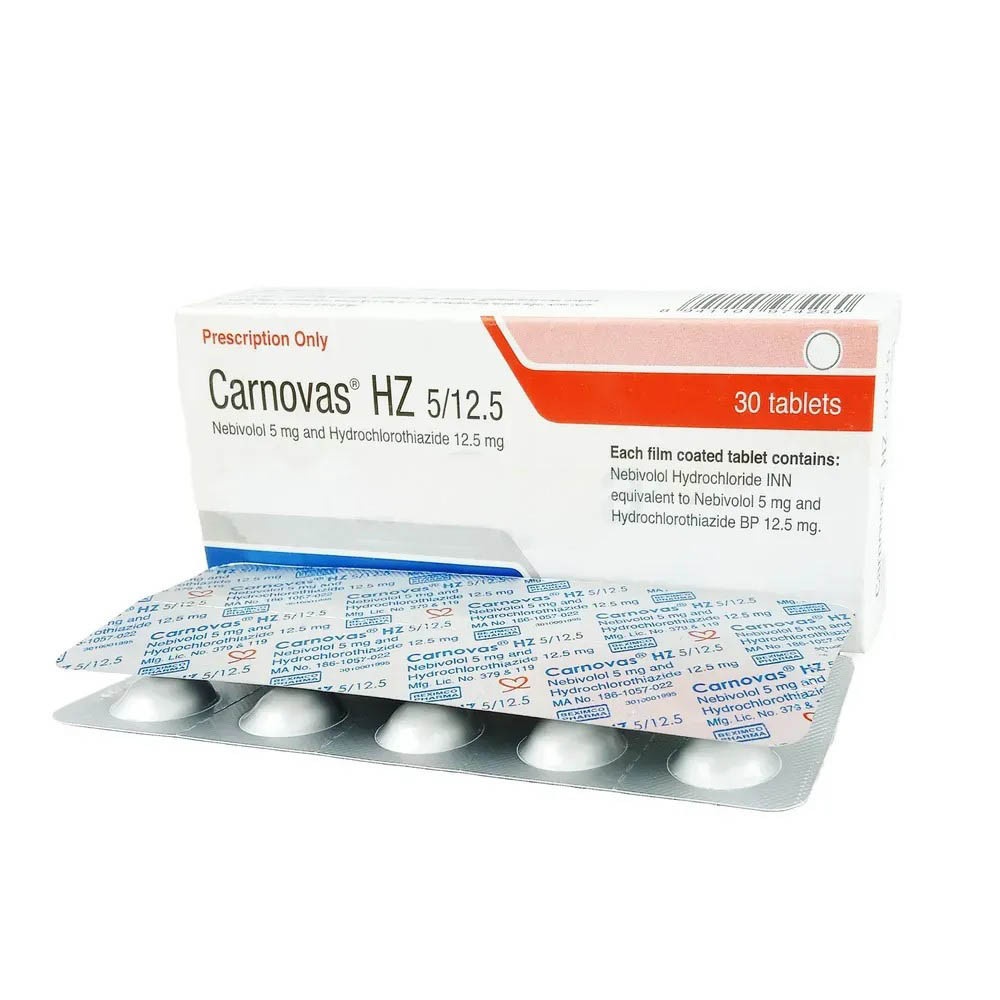 Pack Image: Carnovas HZ 5 mg Tablet (3 x 10)