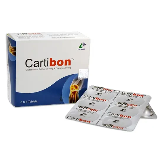 Pack Image: Cartibon 750 mg Tablet (5 x 6)