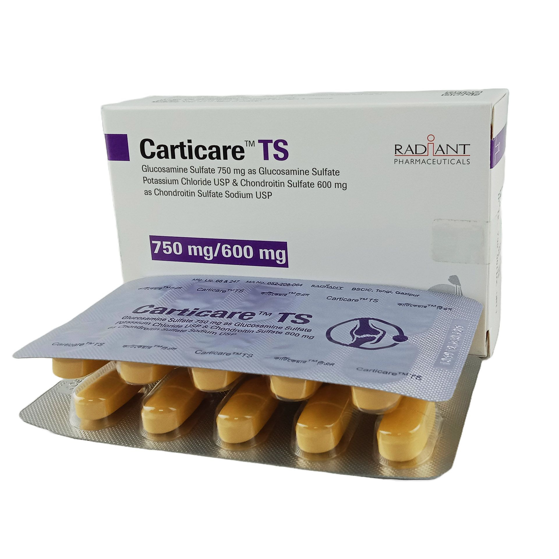 Pack Image: Carticare TS 750 mg Tablet (2 x 10)