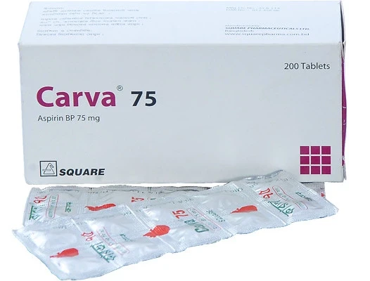 Pack Image: Carva 75 mg Tablet (20 x 10)