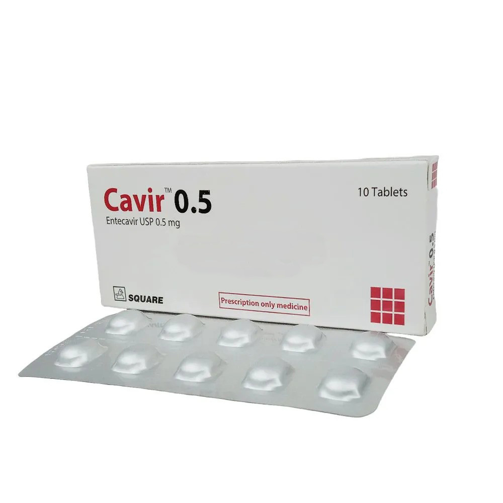 Pack Image: Cavir 0.5 mg Tablet (1 x 10)