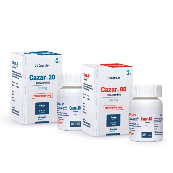 Pack Image: Cazar 20 mg Capsule (1 x 21)