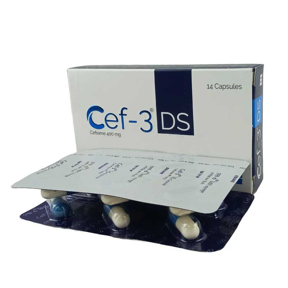 Pack Image: Cef-3 DS 400 mg Capsule (2 x 7)